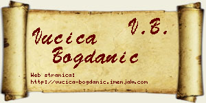 Vučica Bogdanić vizit kartica